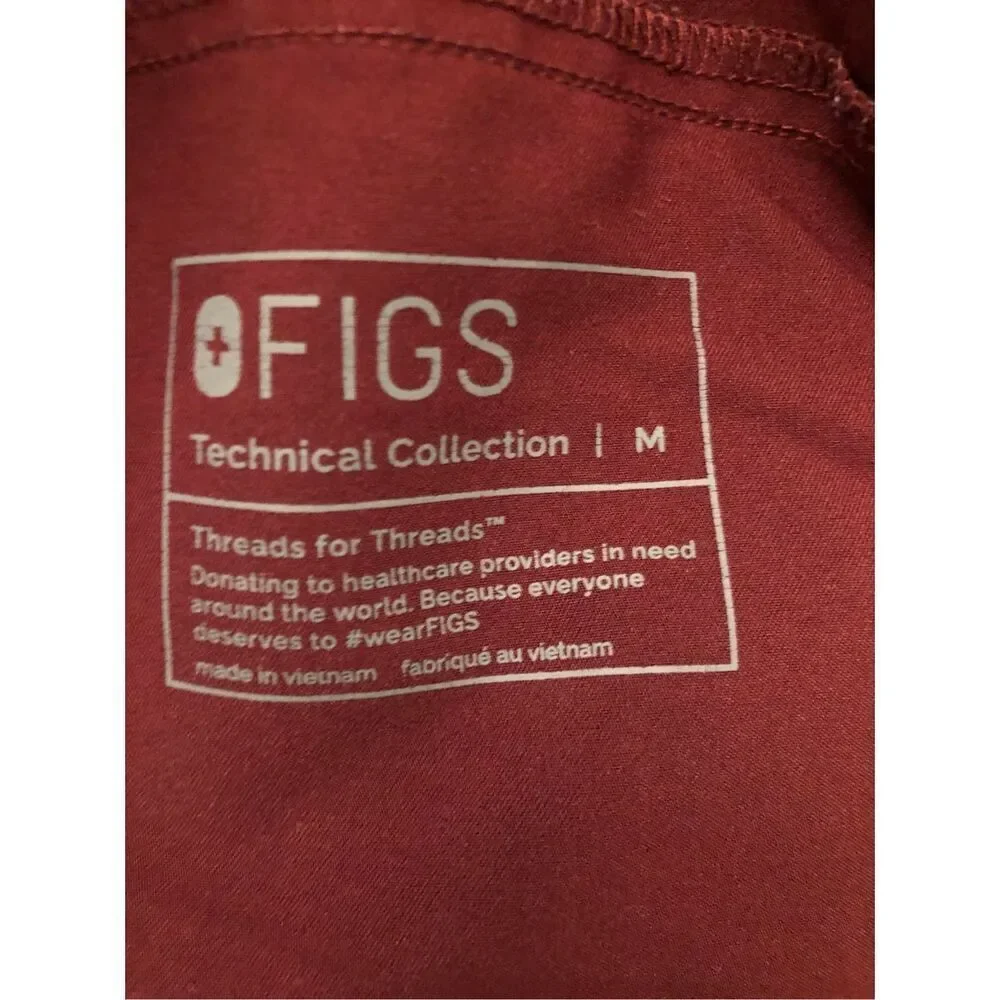 FIGS Tansen Jogger 2.0 men's deep purple / maroon scrub pants sz M MXXSW2004